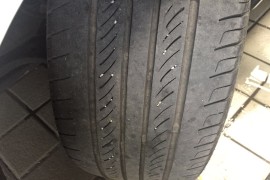 长安悦翔v7被检查出由于汽车质量问题导致的轮胎偏磨