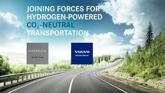 戴姆勒与沃尔沃合资成立燃料电池企业