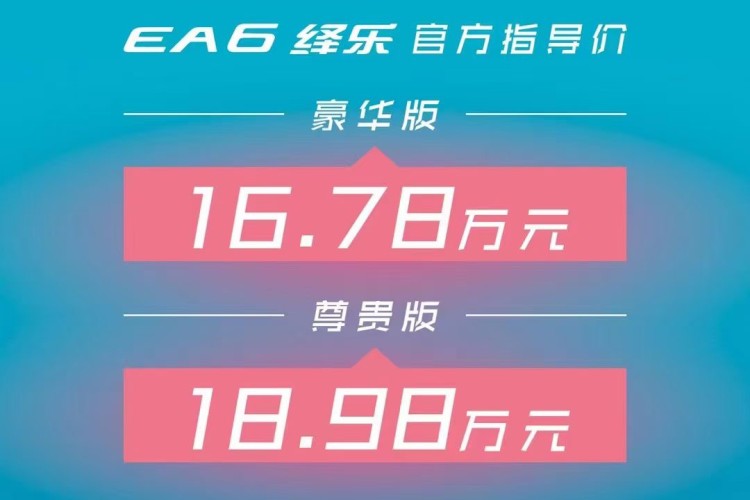 售16.78-18.98万元 广汽本田EA6正式上市