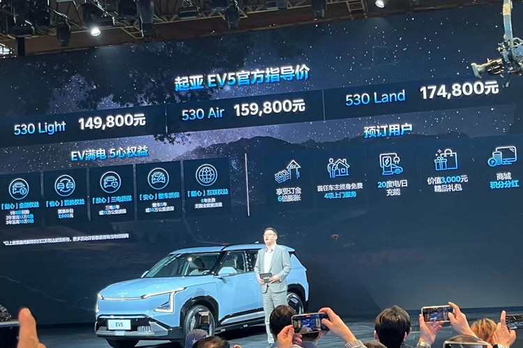 2023广州车展：起亚EV5售14.98万起