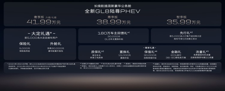 搭载最新一代智电插混系统 别克GL8陆尊PHEV售35.99万起