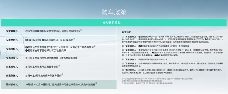 舒享大平层，启辰VX6以旧换新价10.99万元起
