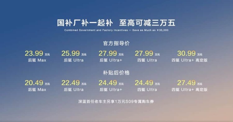真狠，它把全尺寸绿牌SUV价格打到了20.49万！